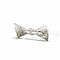 Crystal Rhinestone Triangular Bow Brooch Pin For Bridal DIY Crafts 2 Inch X 1 Inch